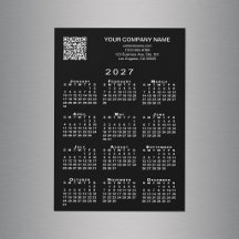 Código QR de Negócios Personalizado Calendário 202