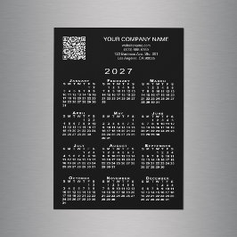 Código QR de Negócios Personalizado Calendário 202