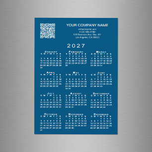 Código QR de Negócios Personalizado Calendário 202