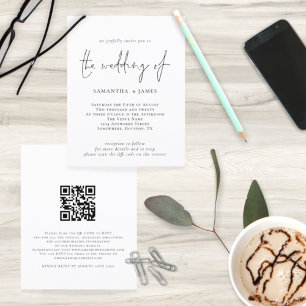 Código QR de Orçamento Convite para Casamento Br