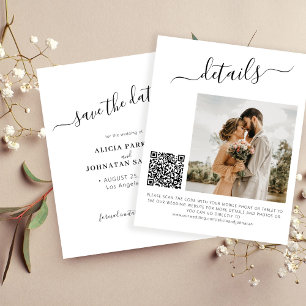 Código QR de orçamento foto elegante casamento sal