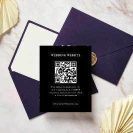 Código QR de quadro de foto elegante| RSVP | Sítio