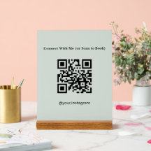 Código QR de Reserva Esteticista Sage Verde