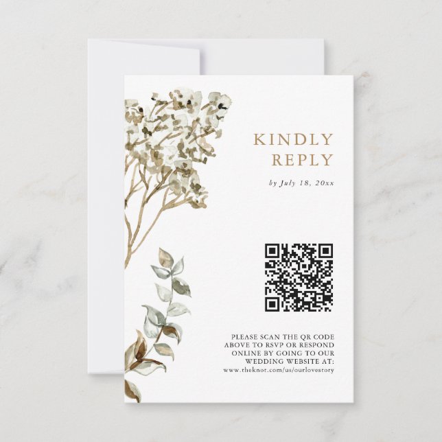 Código QR de Resposta de Casamento com Grama das P (Frente)