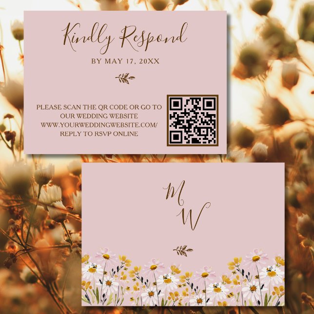 Código QR de Resposta de RSVP de Casamento com Ros (Criador carregado)