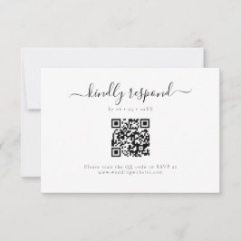 Código QR de Resposta Gentil e Elegante RSVP