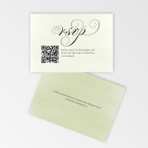 Código QR de Resposta RSVP de Casamento em Letra E