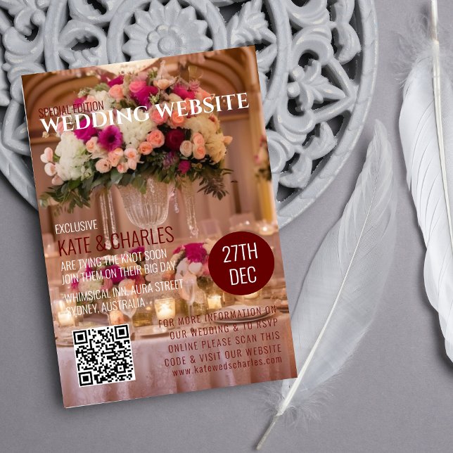 Código QR de revista personalizada exclusiva| RSVP (Criador carregado)