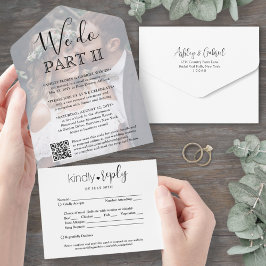 Código QR de RSVP e Foto do Casamento Sequel - Nós