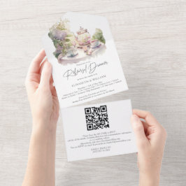 Código QR de RSVP para Jantar de Ensaios no Jardim