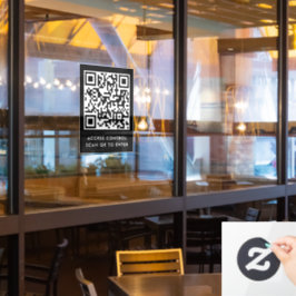 Código QR de trava de porta personalizada para ent