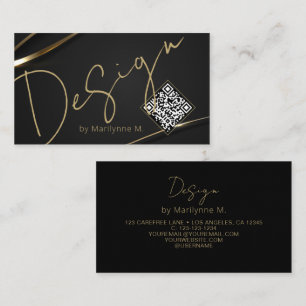 Código QR Design de Cartão de visita de chip moder