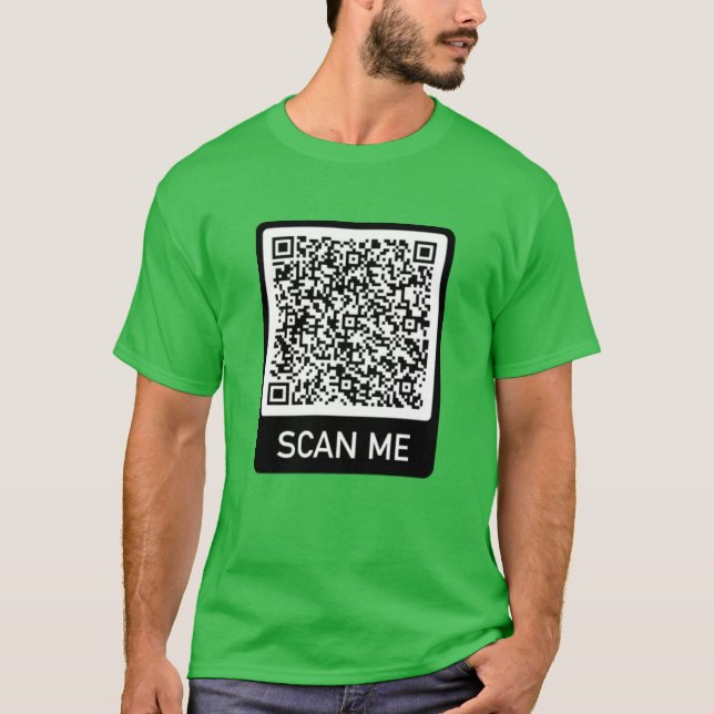 Código QR - Digitalize-me com T-Shirt Moderno Pers (Frente)