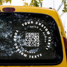 Código QR do adesivo do para-choques da janela Cle