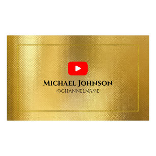 Código QR do Anúncio do Canal YOUTUBE DOURADO