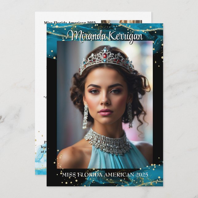 Código QR do Cartão Autografado Pageant do Turquoi (Frente/Verso)