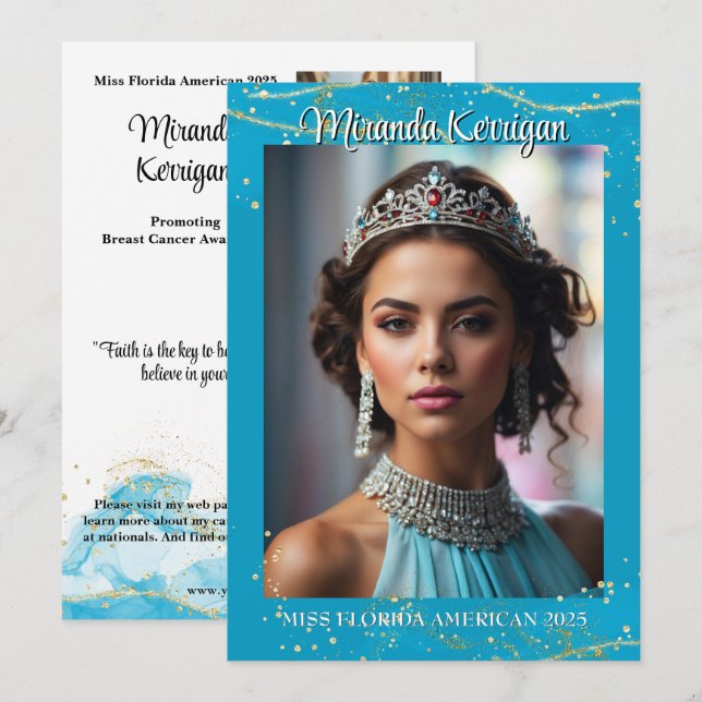 Código QR do Cartão Autografado Pageant do Turquoi (Frente/Verso)