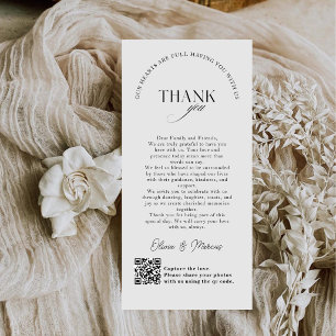 Código QR do Cartão de Agradecimento de Casamento