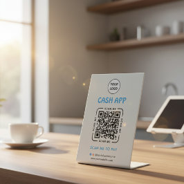 Código QR do Cash App Pagamento por Scan Logo Empr