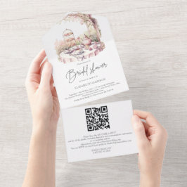 Código QR do Chá de panela de Jardim de Aquarela R