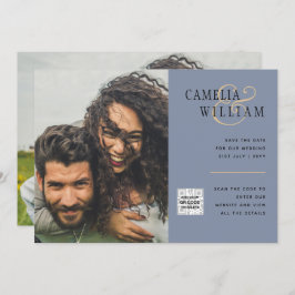 Código QR do Convite de casamento FOTO Data de sal
