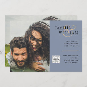 Código QR do Convite de casamento FOTO Data de sal