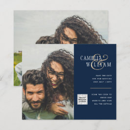 Código QR do Convite de casamento FOTO Data de sal