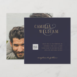 Código QR do Convite de casamento FOTO Data de sal