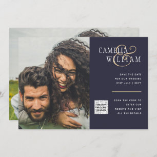 Código QR do Convite de casamento FOTO Data de sal
