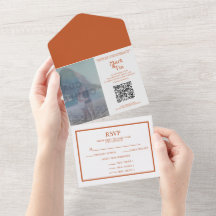 Código QR do Convite para Casamento de Foto