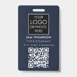 Código QR do Crachá de Segurança da Empresa de Fot