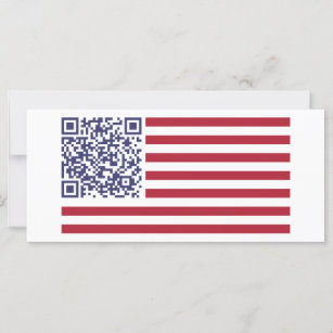 Código QR do hino nacional de bandeira americana