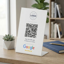 Código QR do Logotipo de Avaliação do Google Profi