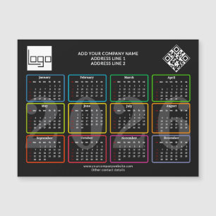 Código QR do Logotipo do Calendário de 2026 Promo