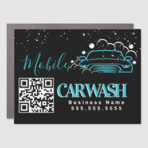 Código QR do Logotipo do Veículo de Lavagem de Car