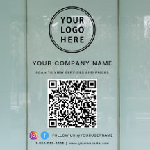 Código QR do Logotipo Empresarial nas Mídias Socia