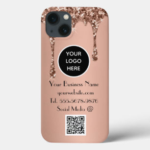 Código QR do logotipo personalizado de Drives Rosa
