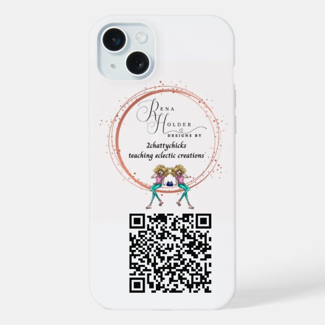 Código QR do logotipo personalizado do iPhone  (Verso)
