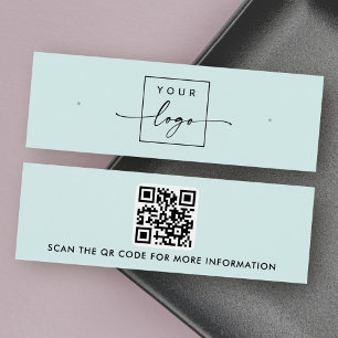 Código QR do logotipo: placa de exibição do brinco