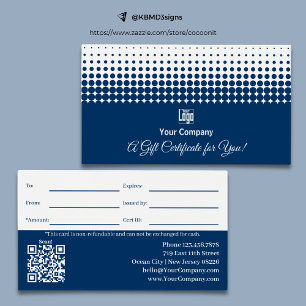 Código QR do logotipo Promo Certificado de Present