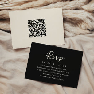 Código QR do script RSVP de Casamento de Creme Pre