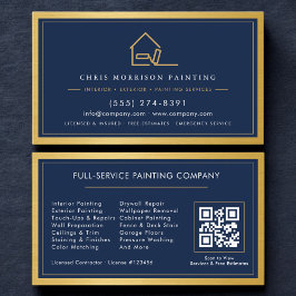 Código QR do Serviço de Pintura Cartão de Visita d