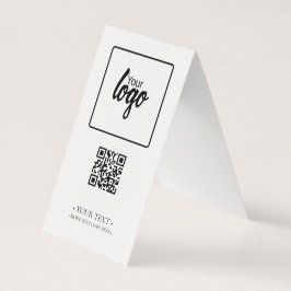 Código QR e logotipo da sua empresa