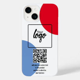Código QR e texto do logotipo de sua empresa