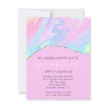 Código QR Floral de Orçamento Pinky Holograura