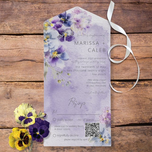 Código QR Floral Moderno Puro e Amarelo (Criador carregado)