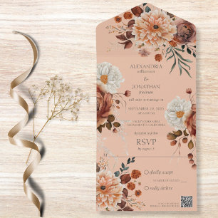 Código QR Floral Russo de Outono
