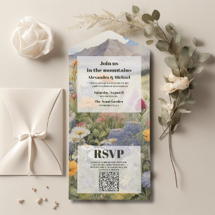 Código QR Floresta de Montanha Russa Casamento Ver