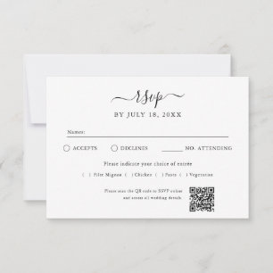 Código QR Foto Branco RSVP
