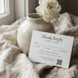 Código QR Foto Branco RSVP